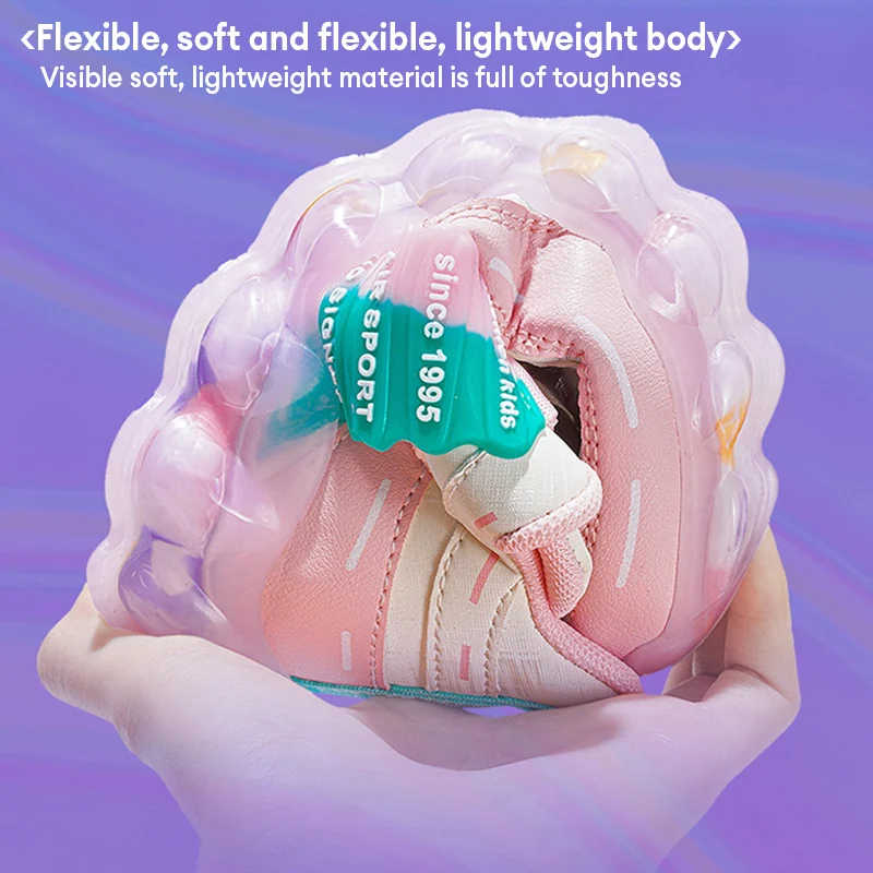 أحذية رياضية كاجوال للفتيات باللون الوردي العصري أ...