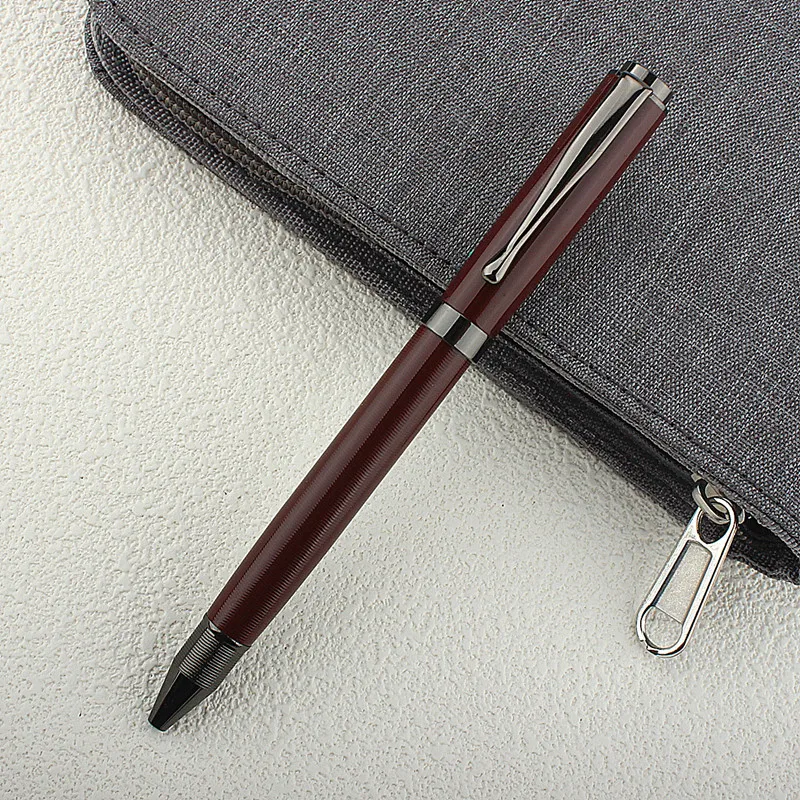 

Luxury Quality 1PC NEW SILVER GOLDEN Color METAL GIFT Ballpoint Pen Stationery Office Supplies INK PENS