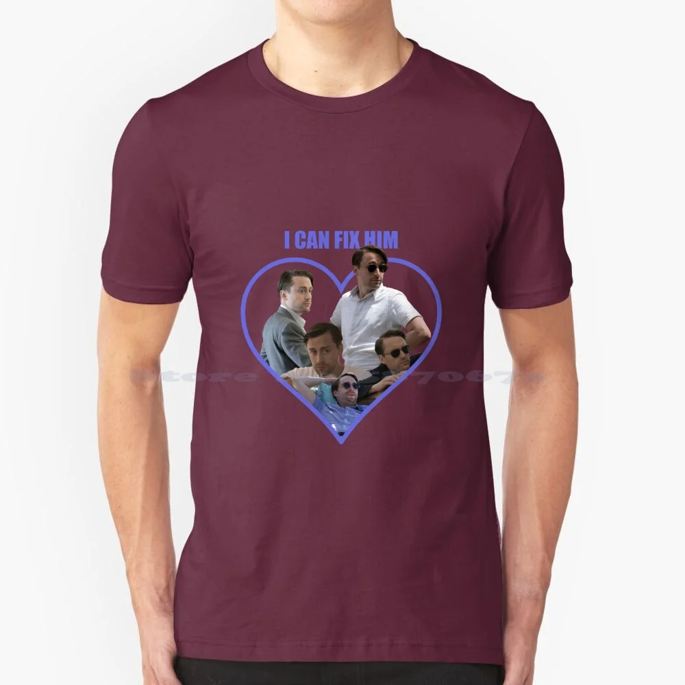 Roman Roy-I Can Fix Him Ii T Shirt 100% Cotone Tee Roman Roy Swisture I Can Fix Him Tomlette Kendall Roy Shiv Roy Logan Roy