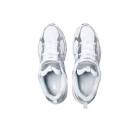 New Balance 408 : Chaussures décontractées basses confortables, élégantes, durables et respirantes pour hommes et femmes – Blanc et argent ML408WM 3