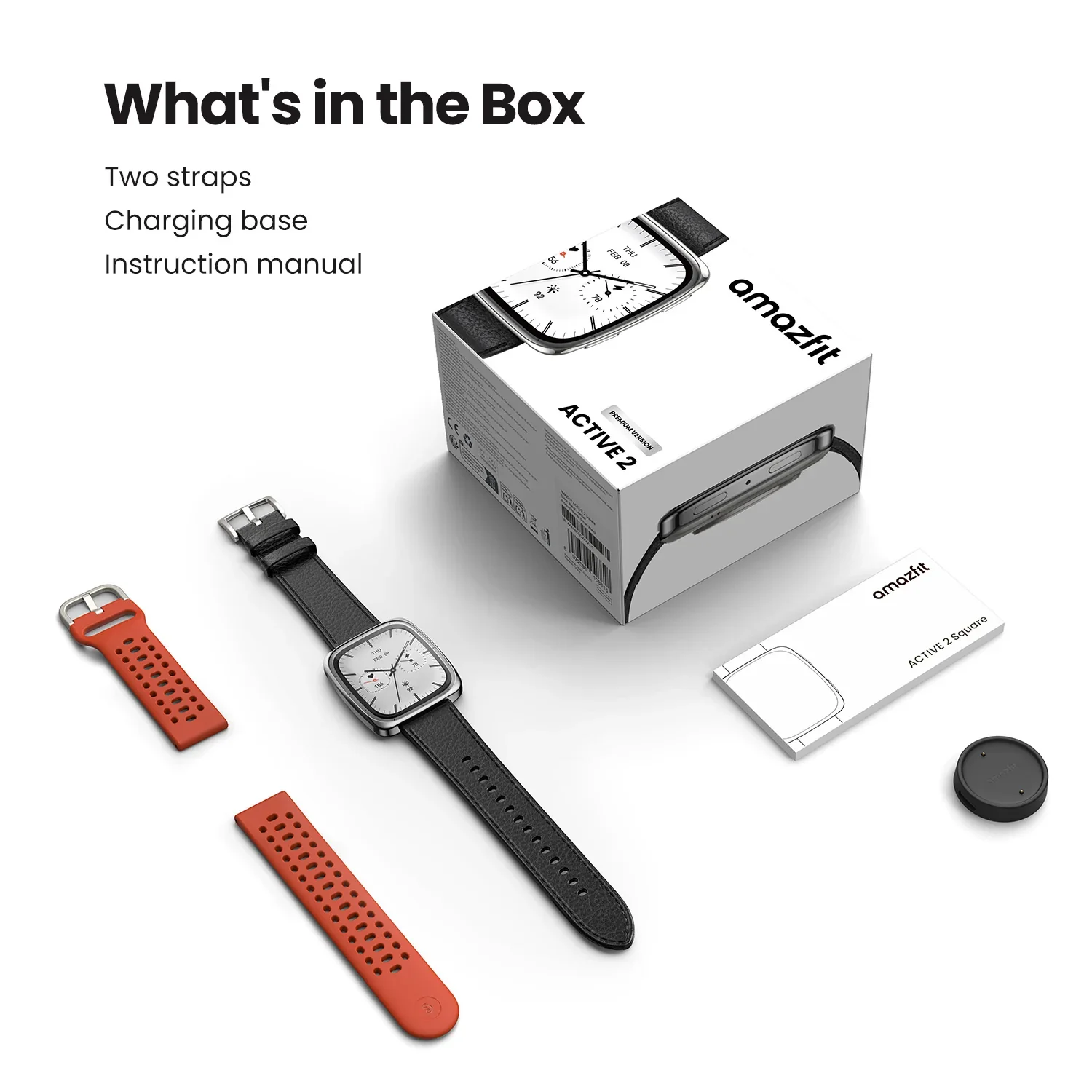 Amazfit Active 2 Square Smartwatch Up To 10 Days