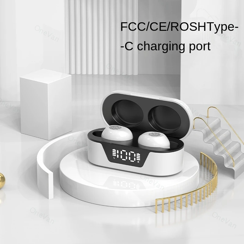 Bluetooth Headset With Display Touch Tws 5 2 Mini In Ear Headphones For Iphone 13 Pro Max 12 11 Poco X3 Pro Gift For Girl Aliexpress