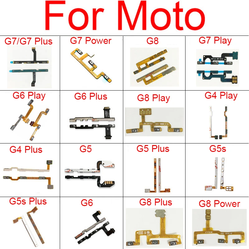 Enhanced Power Volume Side Buttons Flex Cable - Volume Keys Flex Ribbon Spare Parts