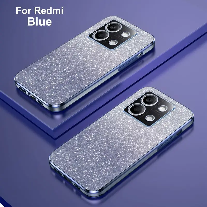 6D Electroplated Glitter Clear Phone Case
