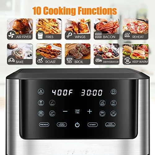 Iconites 10-in-1 Air Fryer Oven, 20 Quart Airfryer Toaster Oven