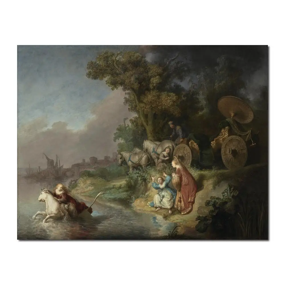 

Large canvas oil Painting for wall decor The Abduction of Europa by Rembrandt van Rijn Paintings Hand painted High quality
