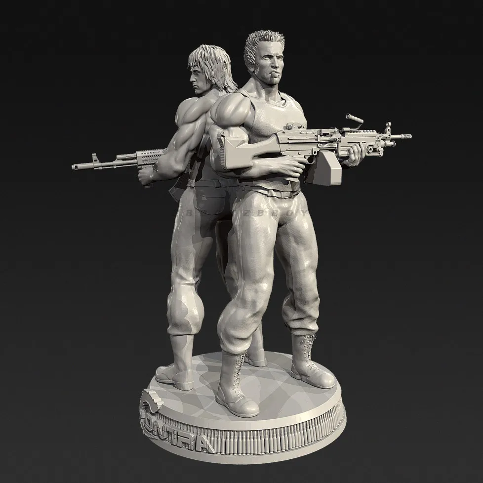남자의 높이 38mm 50mm 75mm 레진 군인 모델 키트 피규어 무색 및 자체 조립(3D 프린팅) TD-7656/3D