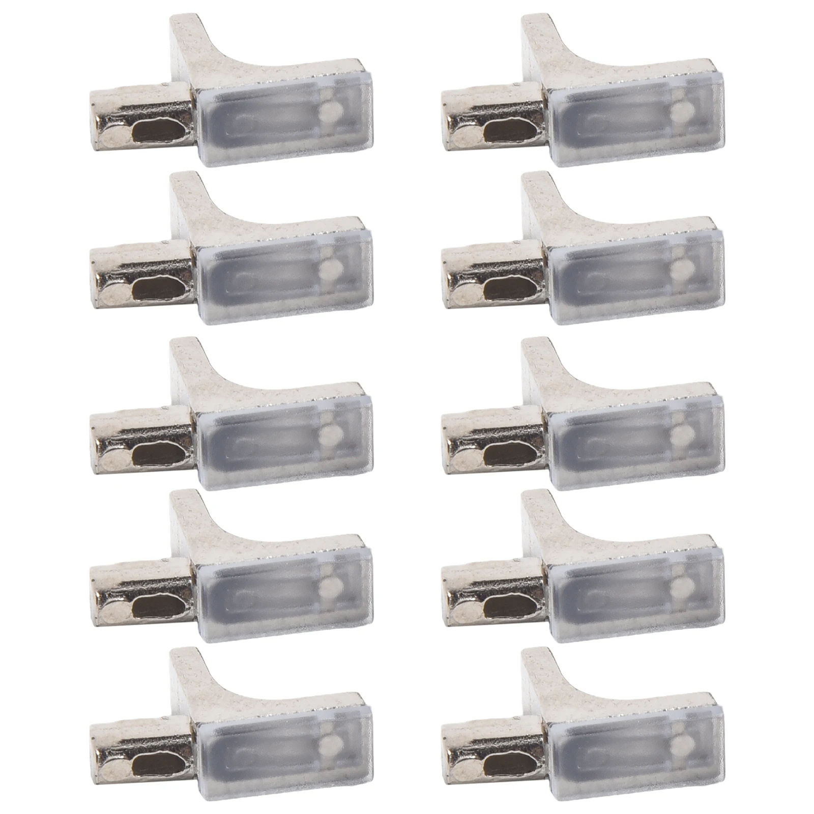 

Brand New Shelf Support Pegs Shelf Bracket Replacement Silver/black 10 Pieces Accessories For Shelves Supplies