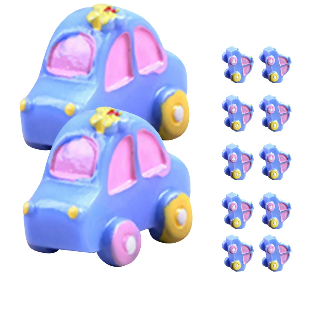 

12pcs Dollhouse Miniature Car Model Mini Resin Car Decorations Micro Landscape