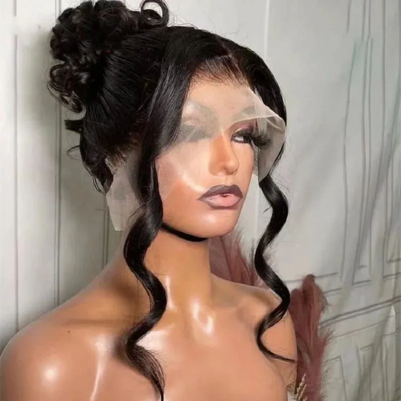 200% High Density Body Wave 360 Full Lace Wig Human Hair Pre Plucked 13X4 13X6 HD Lace Frontal Wigs For Women 30 32 34 Inch