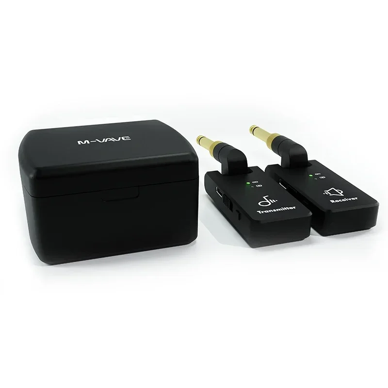 M-VAVE WP-8 무선 변속기 시스템 일렉트릭 기타 리시버 및 송신기, 기타 베이스용 플러그, 3.5mm 및 6.35mm