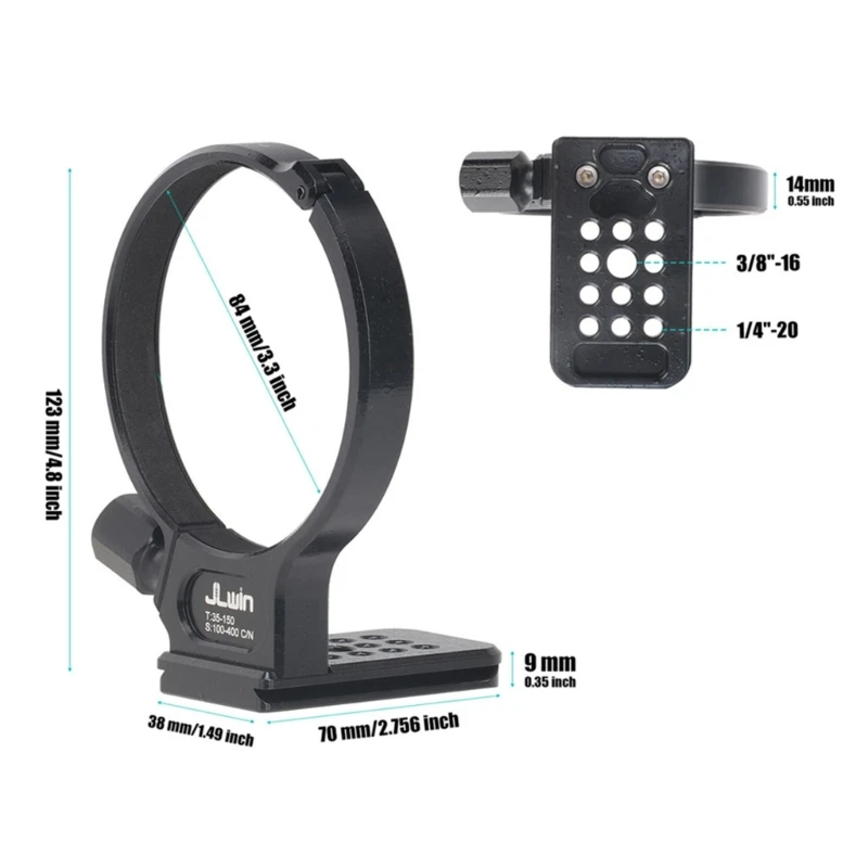 レンズカラーサポート三脚座リング タムロン 35-150mm 100-400mm