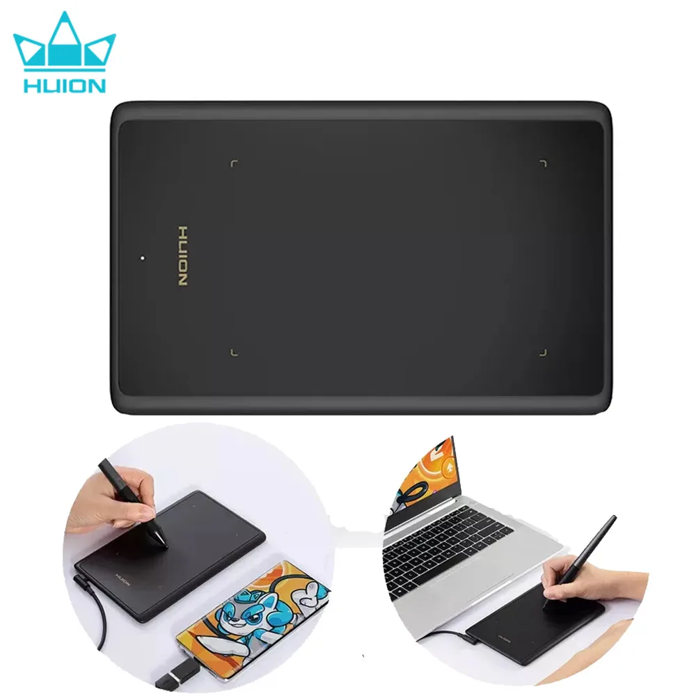 Tablet Gráfico 4.17×6.6 Polegadas Tablet Digital para Desenho Pintura com Caneta sem Bateria Pw100 8192 l Huion-h420x