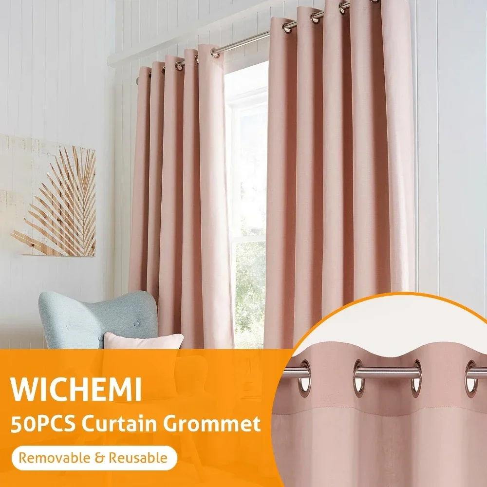 50Pcs 7.3cm Curtain Eyelet Rings Curtain Grommets Inner Diameter 4cm for curtain grommets