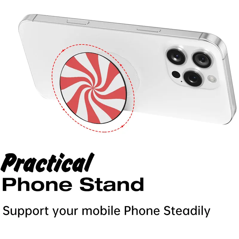 Enhanced Universal Phone Grip with Expanding Kickstand & Adhesive Holder
