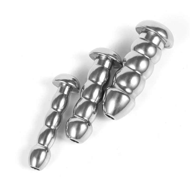SM Metal Urethral Sounding Penis Plug Stainless Steel Hollow Urethral Dilators for Men Gay Beginner Masturbator Training Sex Toy urethral dilator silicone urethral dilator