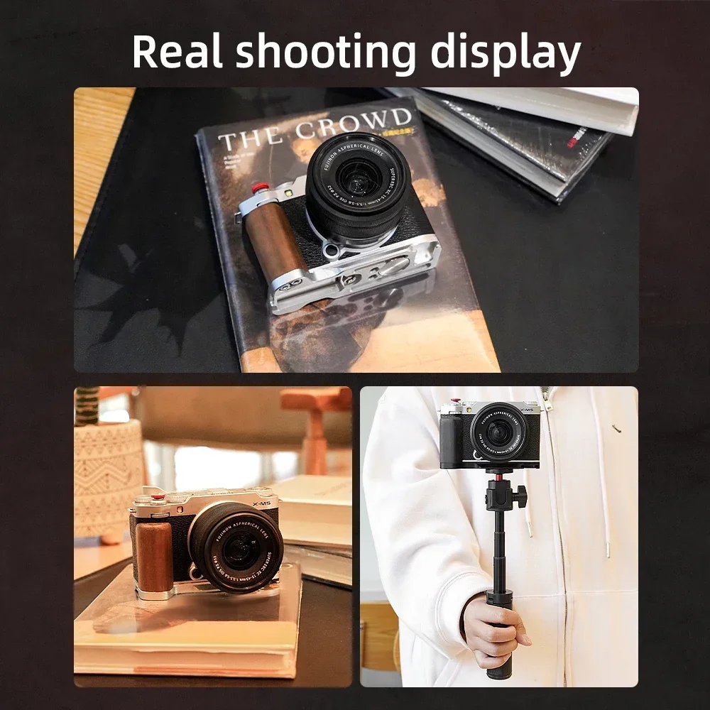 카메라 그립 L자형 마운트 플레이트FUJIFILM X-M5 카메라 핸드 그립 알루미늄 베이스L-브래킷 카메라 액세서리