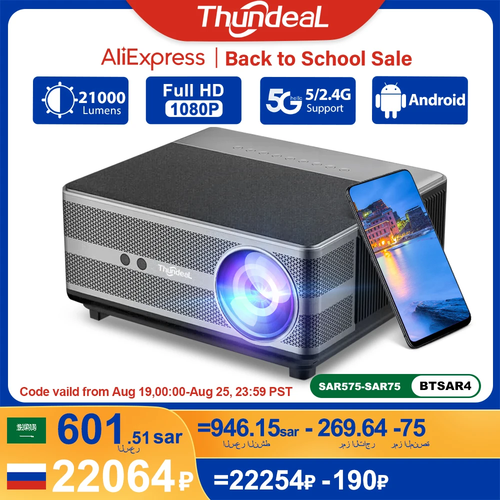 ThundeaL-TD98-1080P-Full-HD-Projector-LED-4K-WiFi-Android-Projector ...