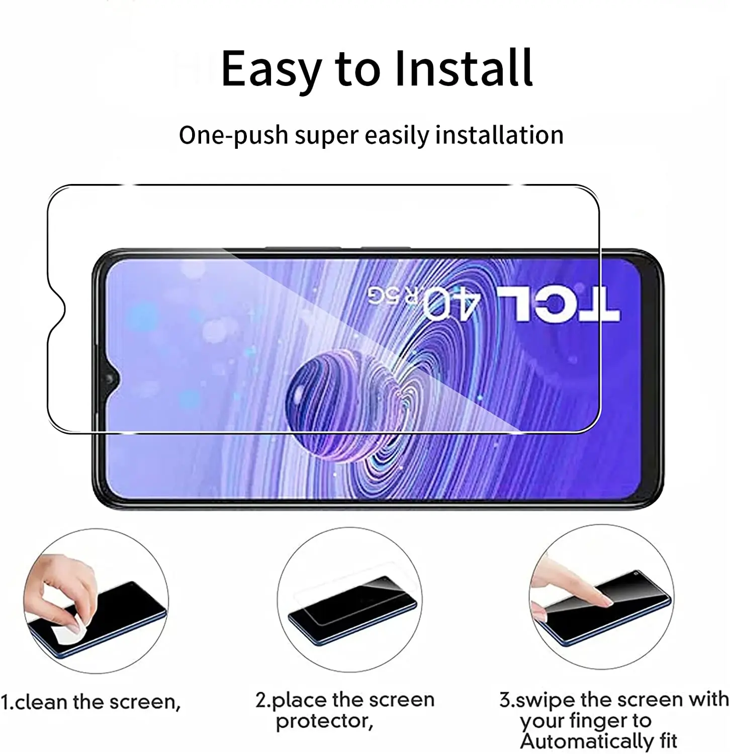 Premium Tempered Glass Screen Protector Film (2/4-Pack)