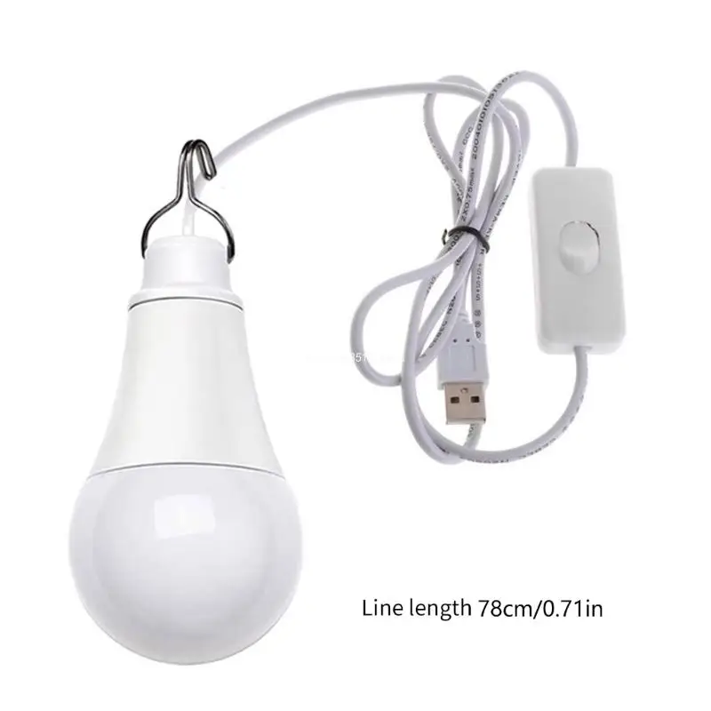 USB LED 전구 휴대용 캠핑 라이트 미니 전구 5W 독서 등 Dropship