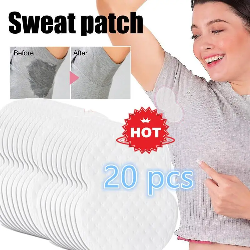 

20pcs Underarm Pads Dress Clothing Perspiration Deodorant Pads Armpit Care Sweat Absorbent Pads Deodorant for Women Men