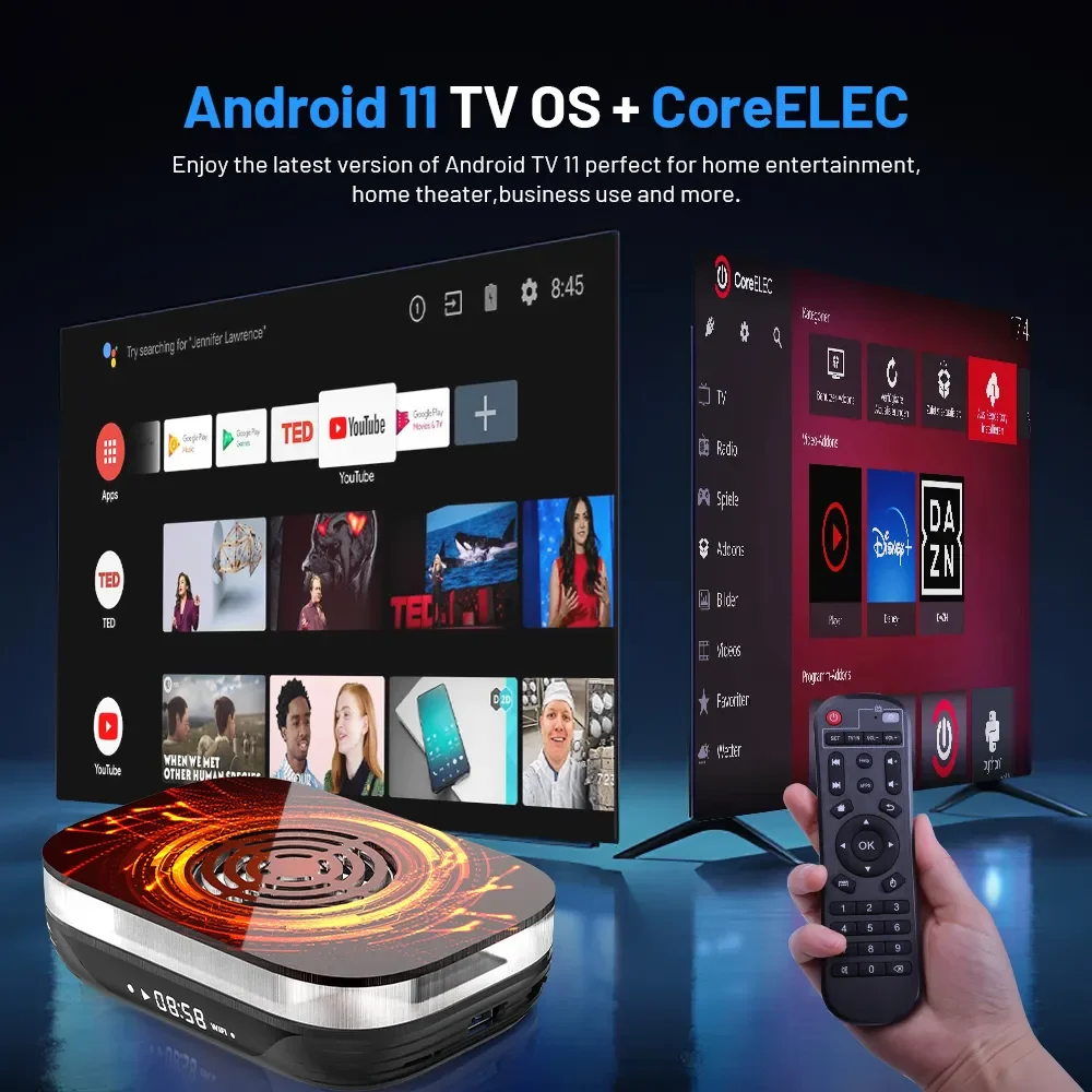 KINHANK Amlogic S905X4 Retro Video Game Console Super Console X4 Plus 60000 Game for 60+ Emulators MAME/ARCADE/DC 4K HD Kid Gift