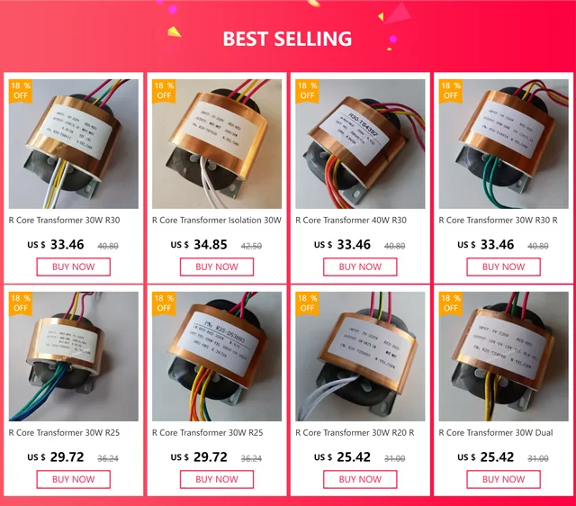 220V To 15V Transformer 30W R-Core Transformer 220V To 15V-0-15V - Dual ...