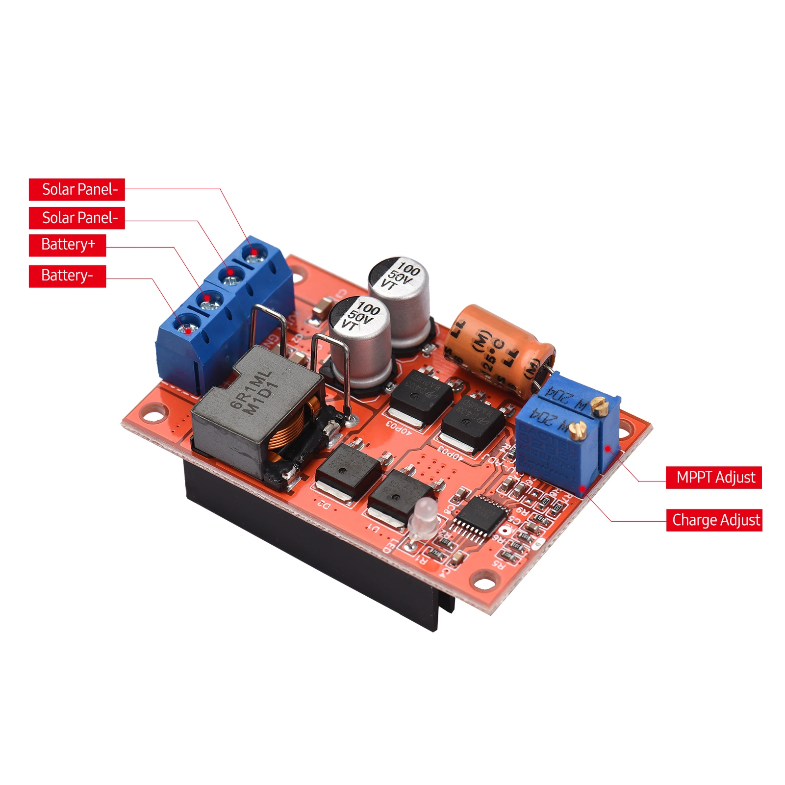 Mppt Solar Panel Controller Module 5a Solar Charging Panel Regulator Battery Charging Pcb Board Simple Mppt Charge Controller Aliexpress