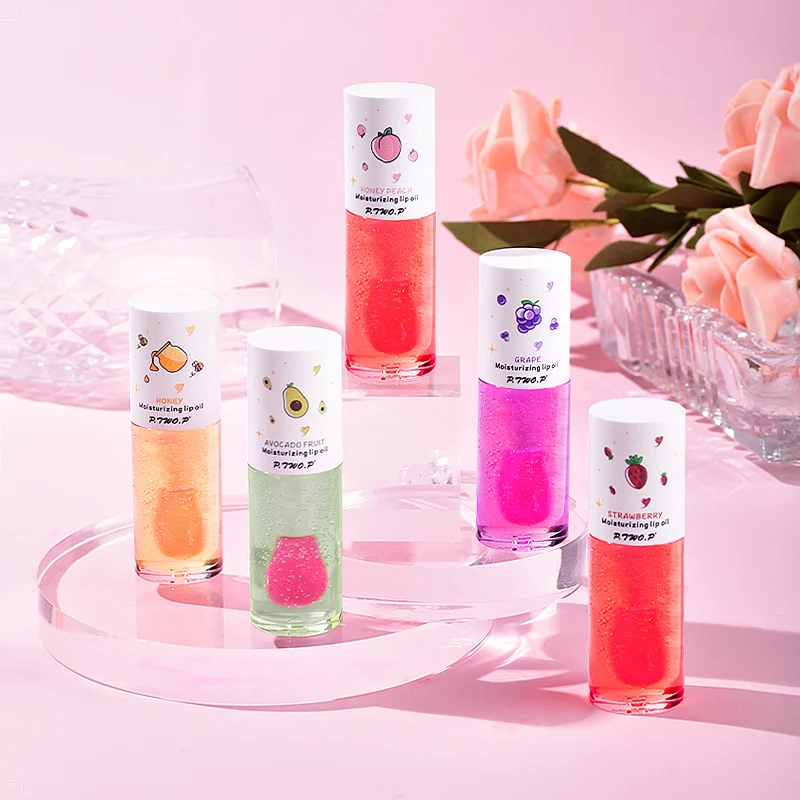 Fruit Transparent Lip Gloss Oil Plumping Sexy Moisturizing Cute Lipstick Reducing Lip Lines Long Lasting Lip Blam Care Cosmetics 6