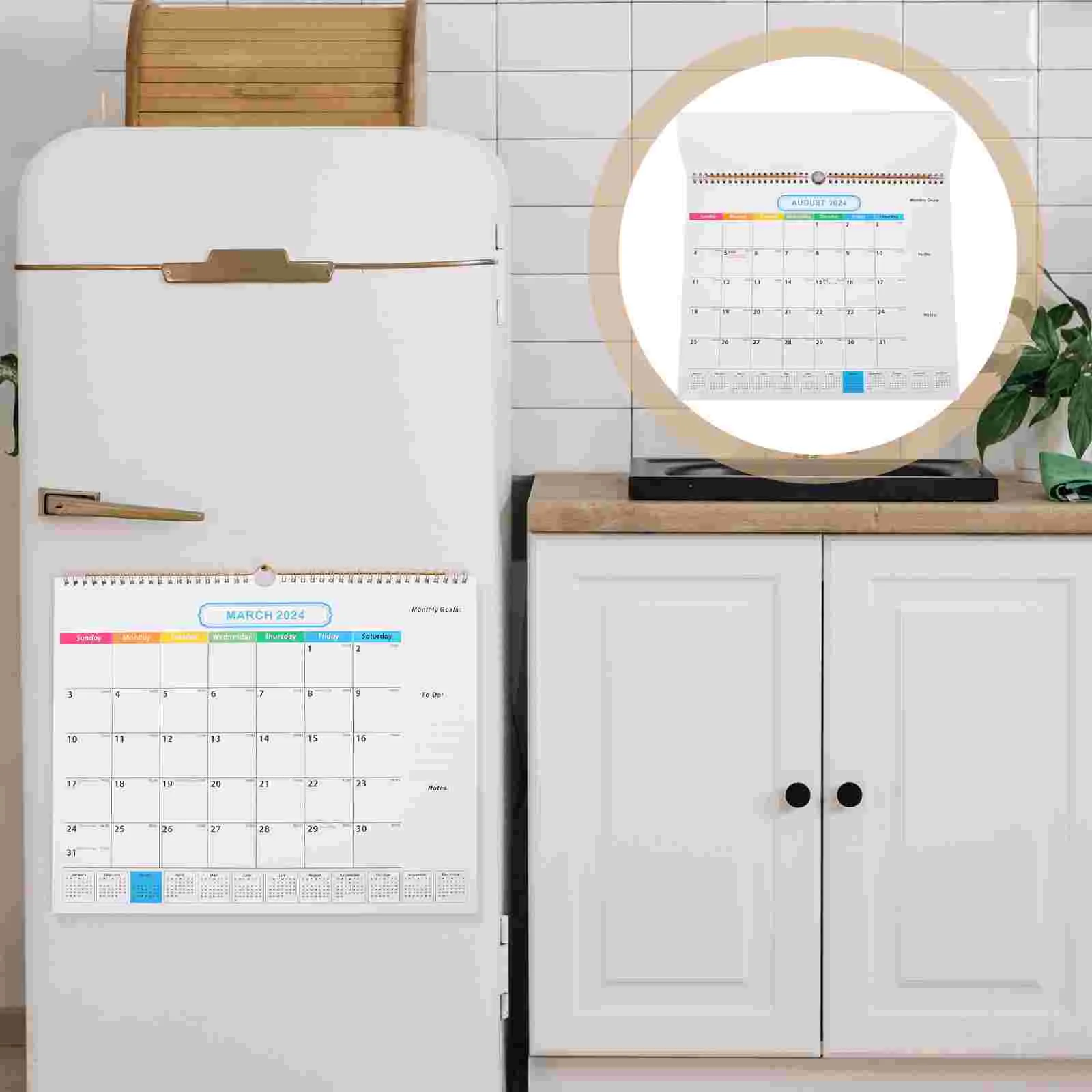 

2024 настенный календарь, подвесной офис 2023, прочная бумага для ежедневного использования, домашнее хозяйство