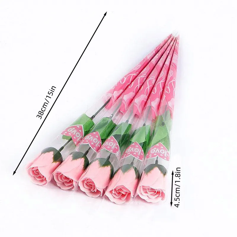 1pc Artificial Rose Flowers Simulation Carnation Rose Soap Flower Girls Valentine's Day Gift