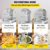 30Qt Commercial Food Mixer with Timing Function， Commercial Mixer 1250W Stainless Steel Bowl Heavy Duty Electric Food Mixer 5
