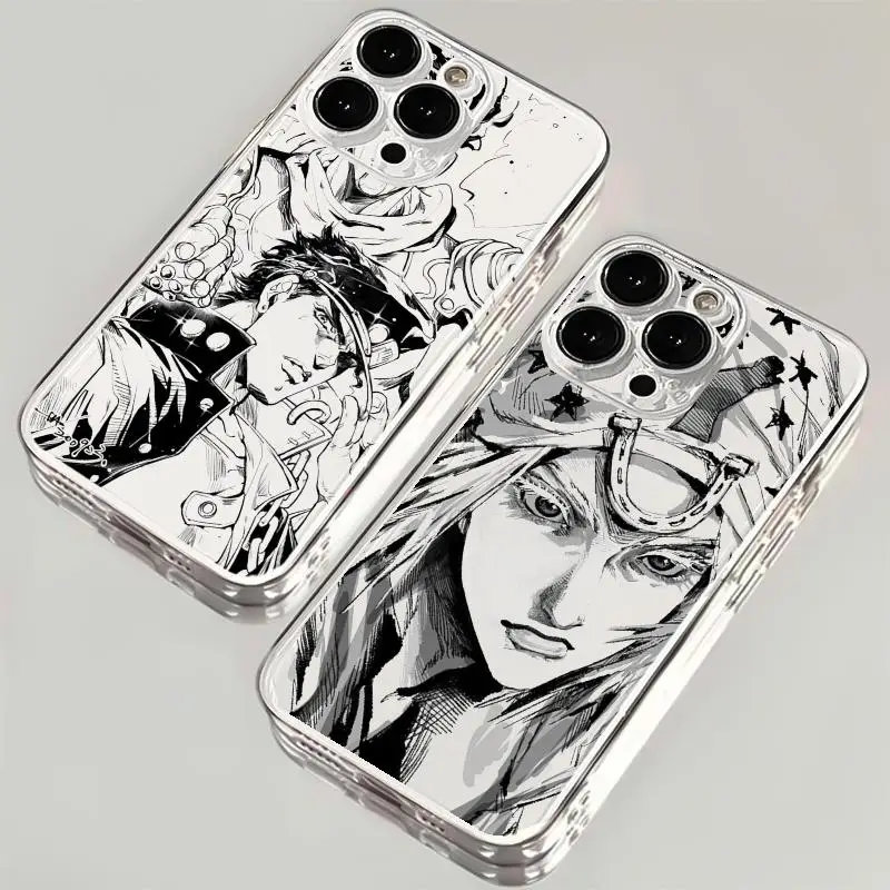 Jojo Hot Anime Pattern Transparent Phone Case
