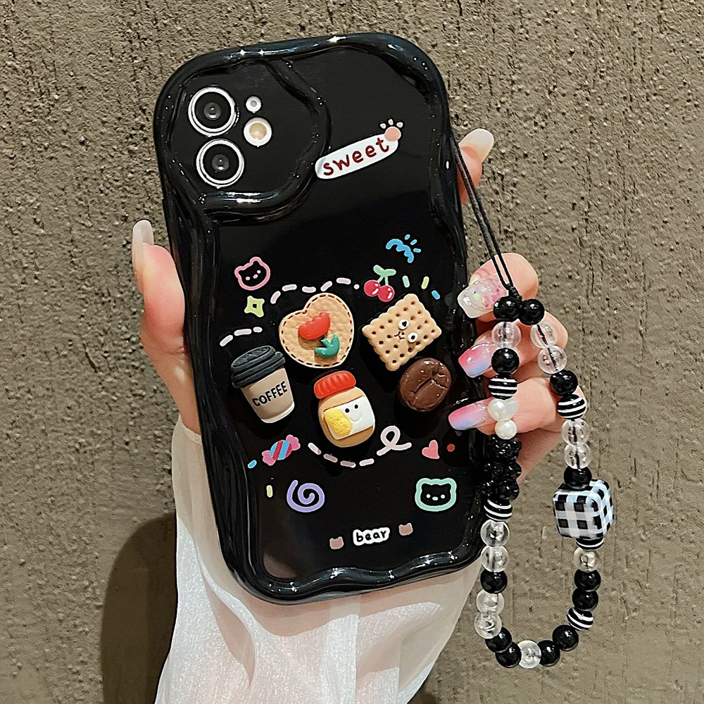 かわいい 3D 豚ブレスレットリストチェーンストラップクリア