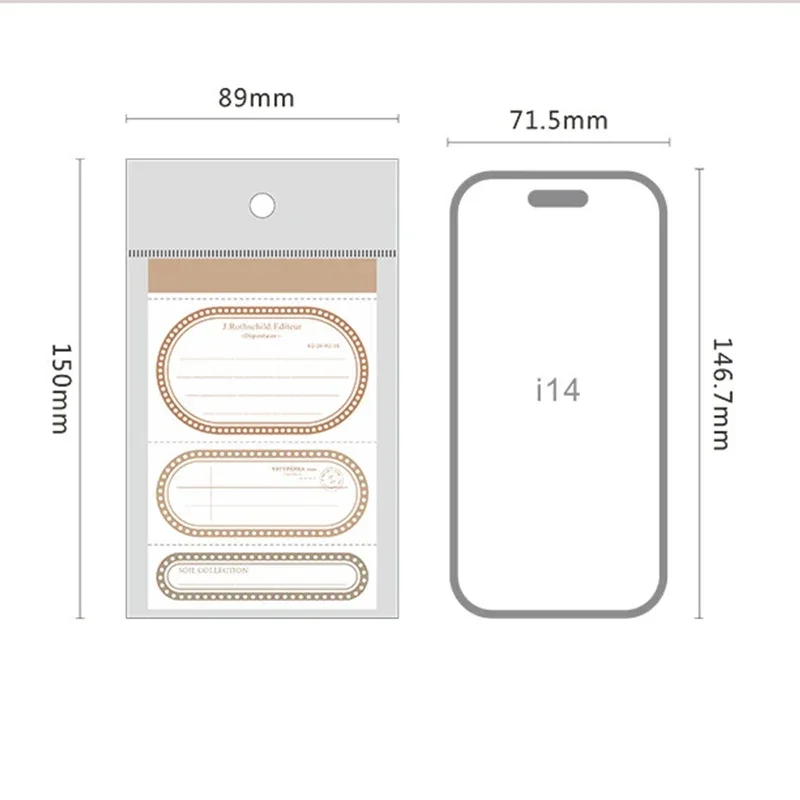 50 Pcs/Lot Special paper border for note book, removable light retro base material paper border 8 types 6