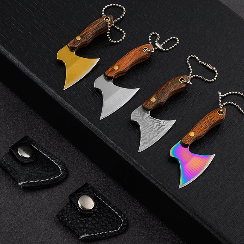 Portable Keychain Ax Knife Pocket Creative Mini Hatchet Knife Stainless