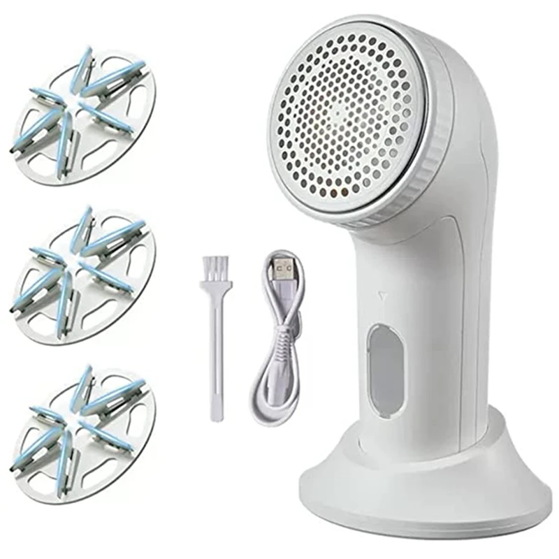 

1Set Rechargeable Portable Hair Ball Trimmer Shaving Ball Machine High-Power Household Hair Removal Machine White