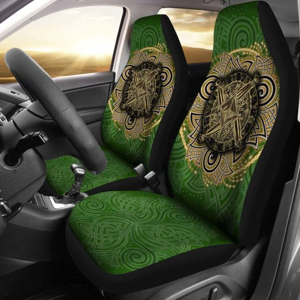

Celtic Car Seat Covers Celtic Irish St Brigid’S Cross Triple Spiral,Pack of Front Seat Cover