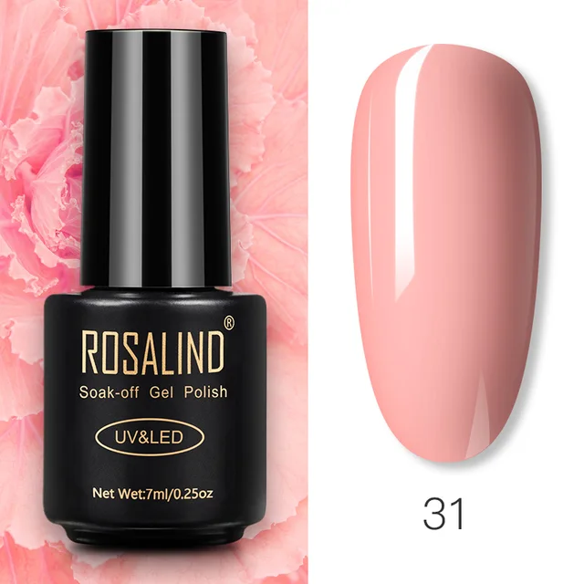 ROSALIND Nail Gel Polish Glitter Series Gel Varnishes All For Manicure Soak Off UV Lamp Nails Art Semi Permanent Gel Polish RA31