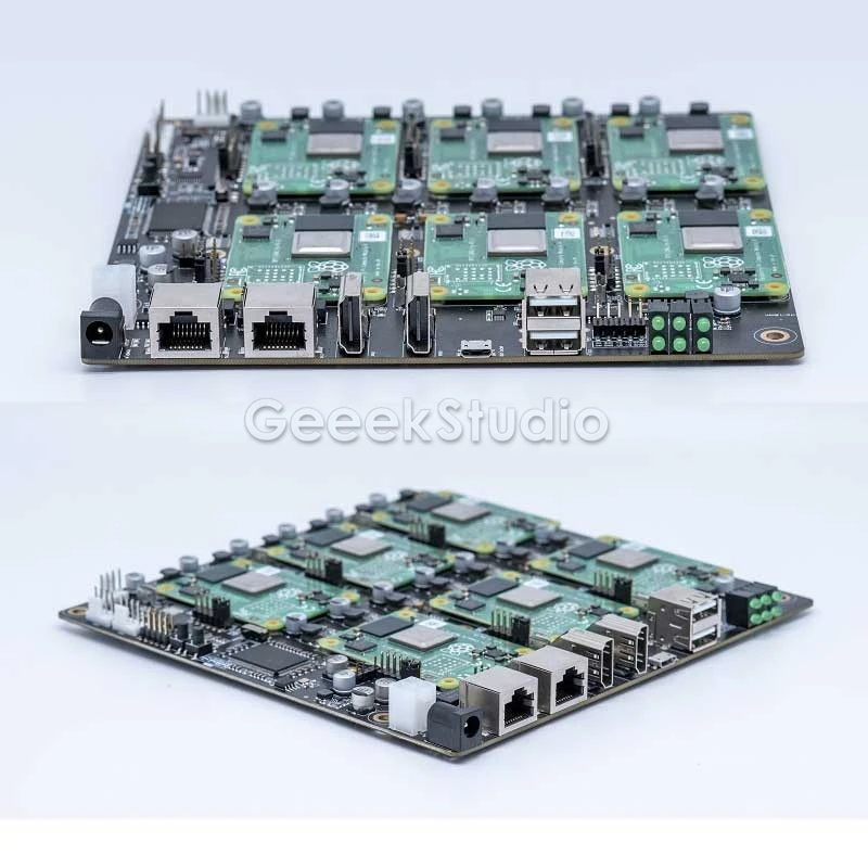 Deskpi Super6c Raspberry pi Cm4 Cluster Mini-itx Placa Módulo de Cálculo Rpi Suportado - Imagem 3