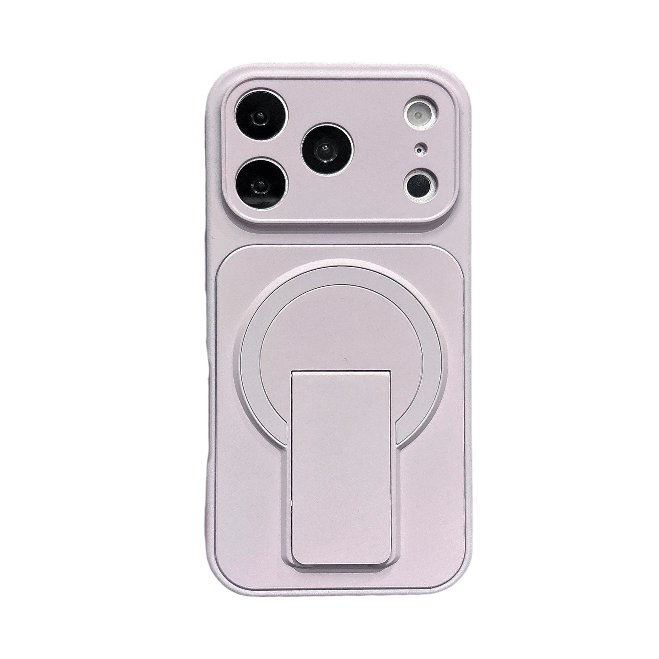 MagSafe Flip Kickstand Shockproof Phone Case with Magnetic Wireless Charging Cover