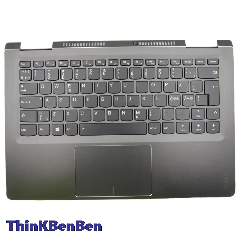 

NDC Скандинавская черная клавиатура верхний корпус Подставка для рук чехол для Lenovo Ideapad Yoga710 14 14ISK 14IKB 5CB0L47363