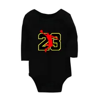 Cool Basketball Moves 23 Number Print Kids Baby Rompers Infant Bosysuit Baby Cute Cloths Long Sleeve Bodysuits Toddler Gift