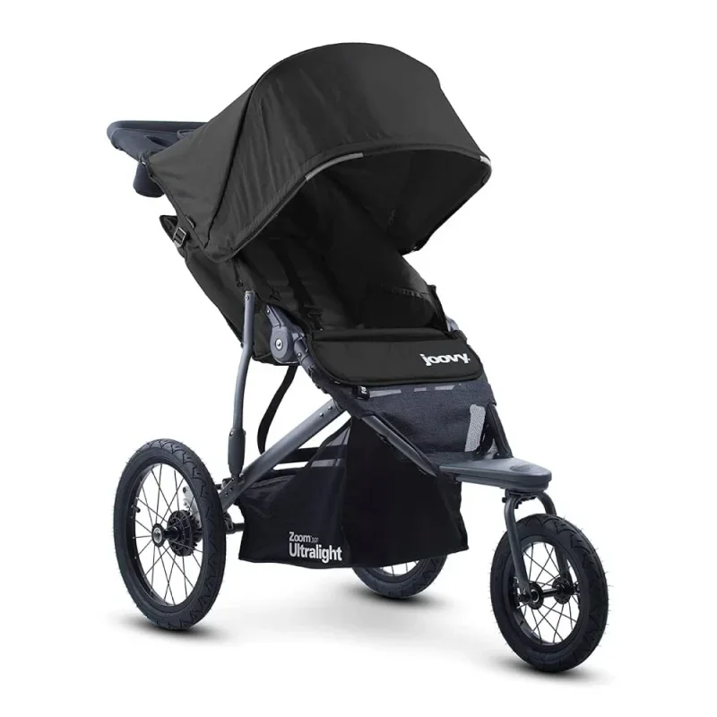 Joovy Zoom360 Ultralight Jogging Stroller Featuring High Child Seat, Shock-Absorbing Suspension, Extra-Large Air-Filled Tires, P