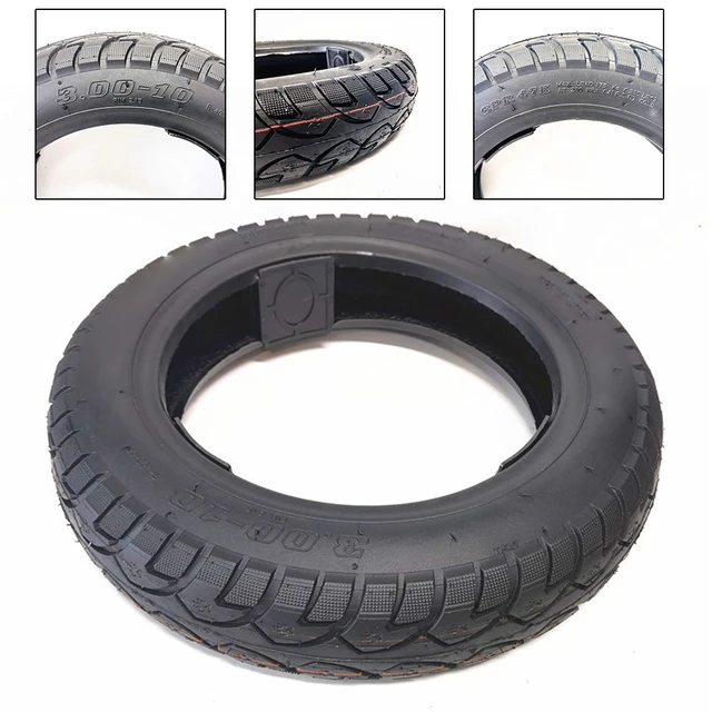 14x3.2 Eletric Scooter Tubeless Tire 3.00-10 Vacuum Tyre E-bike Solid Tyre  Rubber Bicycle