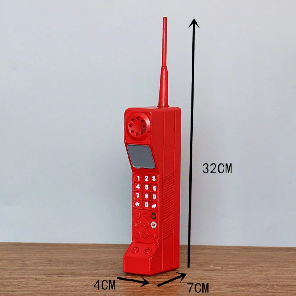 Luqeeg Accessorio per Telefono Anni '90, Ornamento per Telefono Cellulare Vintage in Mattoni, Decorazioni per Feste Anni '80 e '90, Accessorio per Abito Cellulare retrò