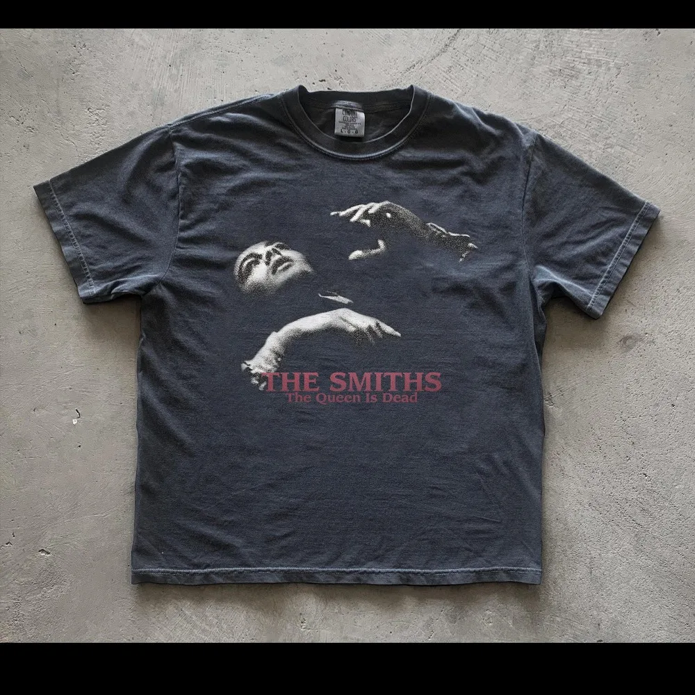 90er Jahre Vintage Smith Band T-Shirt, 'Queen Is Dead' T-Shirt für Herren, Sommer Neue Lässige Mode Streetwear