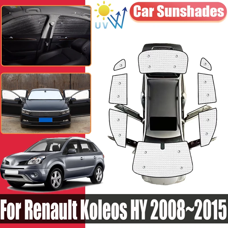 Privacy Blocks Visors For Renault Koleos HY MK1 2008 2009~2015 Car Full Coverage Sun Shade Sunshades Anti-UV Auto Accessories
