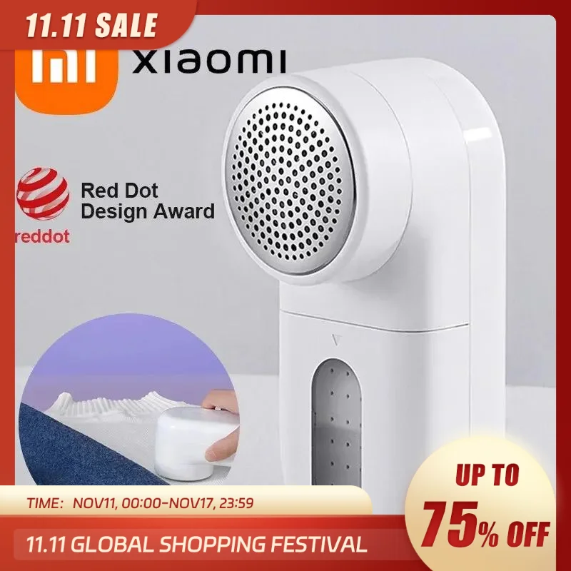  Portable New Original XIAOMI MIJIA Lint Remover Rechargable Cloth Fabric Shaver Fluff Pellet Remove Machine for Clothes Sweater 