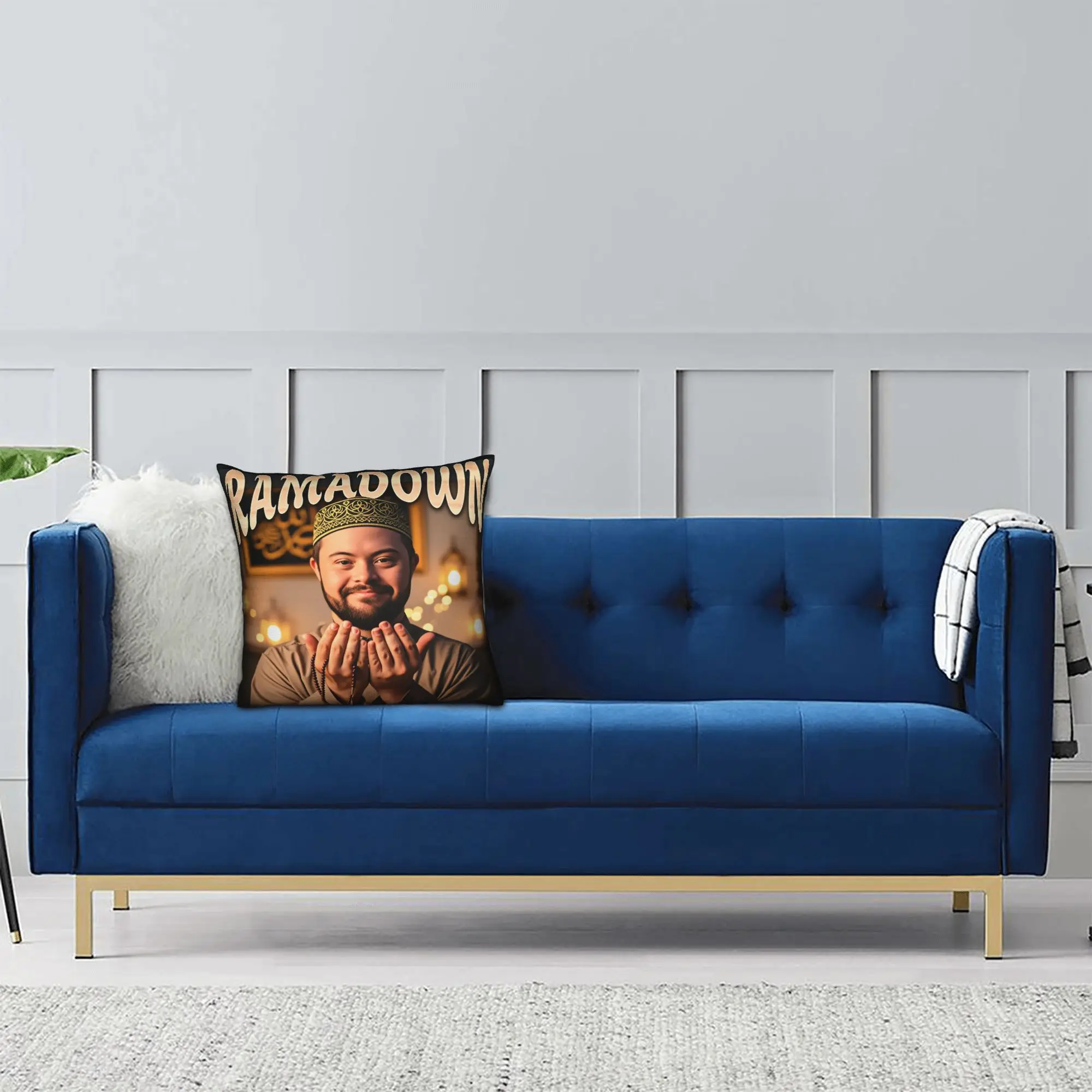 Kissenbezug Ramadown Meme Niedlicher lustiger Kissenbezug für Couch, Sofa, Schlafzimmer, Kissenbezüge – Detail 9